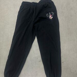 GAPx DISNEY  women’s Black Sweatpants with Small mini Logo
